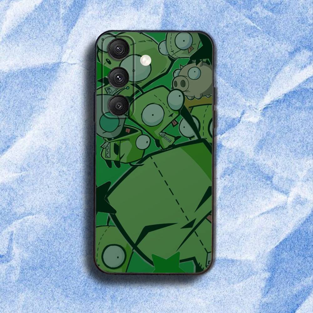 I-InvaderS Z-Zim G-Gir Phone Case For Samsung S 25,24,23,22,30,21,10,9,Ultra,Plus,Lite,FE,4,5G Black Soft Case