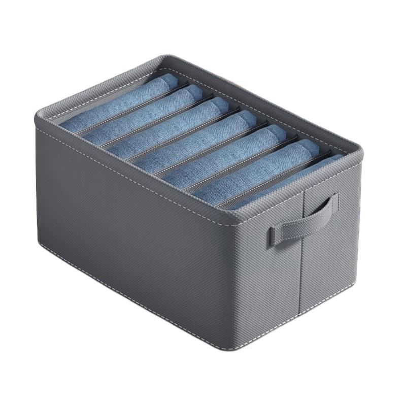 

Коробка для хранения одежды Складной шкаф Свитер Джинсы Отделение Контейнер Организовать 7,S (35*24*17cm/13.78*9.45*6.69in)