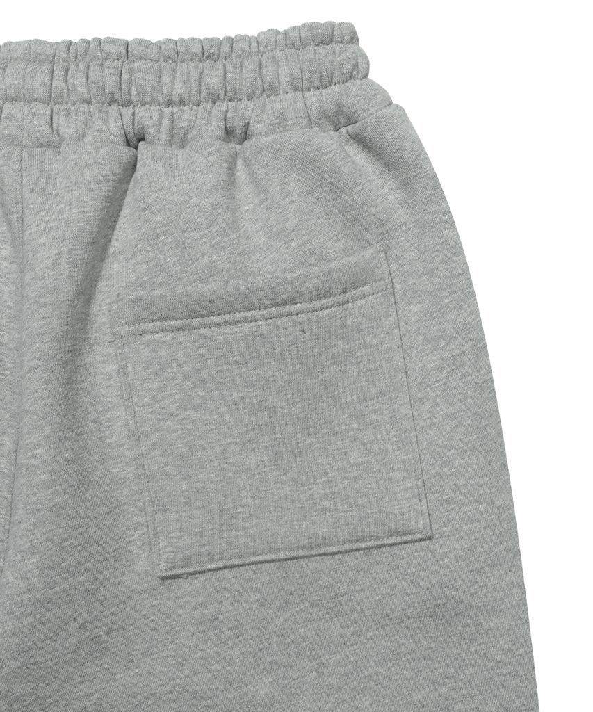 GAINSBORO One-Pleat Wide Sweatpants_Melange Grey