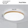Nordic Ultra-Thin LED Ceiling Lamp - Modern Solid Wood Design for Bedroom, Living Room, Corridor, or Porch.