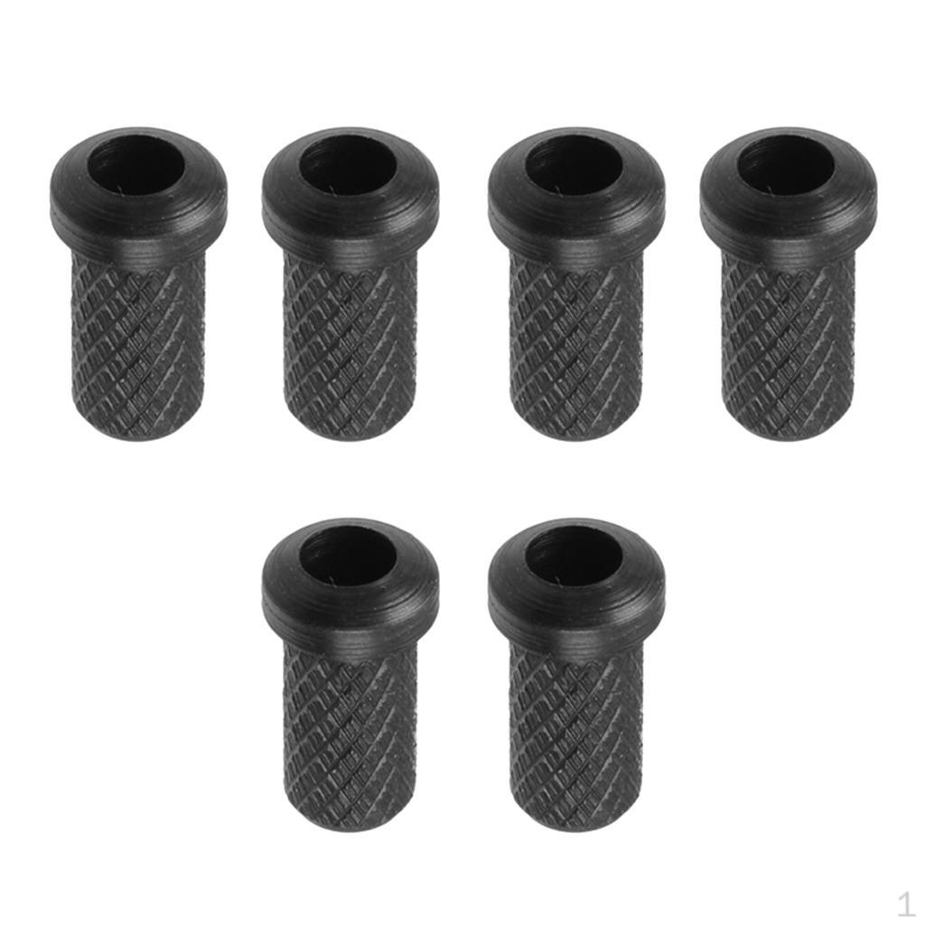 

6 шт., железные струны для электрогитары, крепления колпачков, втулки 9 х 5 мм Chrome