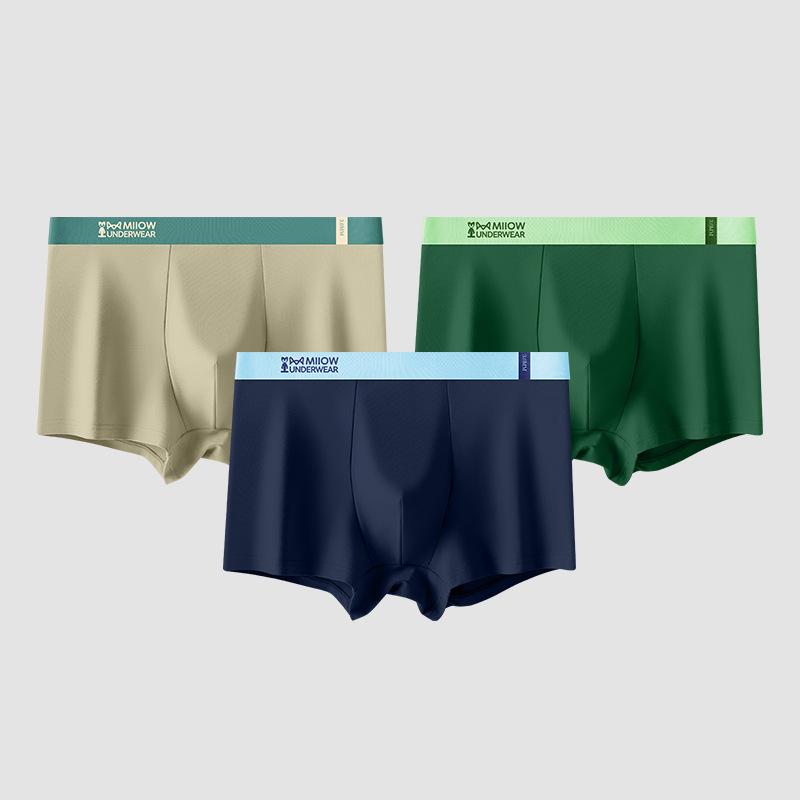 

3 шт. мужского нижнего белья для осени и зимы, мужские трусы с плоскими углами, боксеры-брифы 4XL