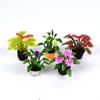 Dollhouse Flower Pot Plant Model Garden Accessories DIY Toy