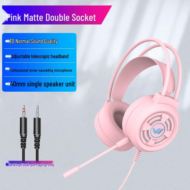 Căști de gaming over-ear cu sunet surround 7.1 și microfon pentru PC și laptop