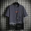 Men's 2024 Short Sleeve Loose Crew Neck T-shirt - Hong Kong Style Summer Trend
