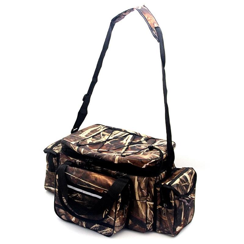 Large Capacity Fishing Bag Waterproof Multifunctional Lure Waist Pack Outdoor Shoulder Bag Fishing Tackle Bags Lure Bag