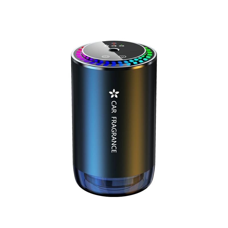 Aluminum Alloy Car Perfume & Aromatherapy Spray with Colorful Ambient Starry Light