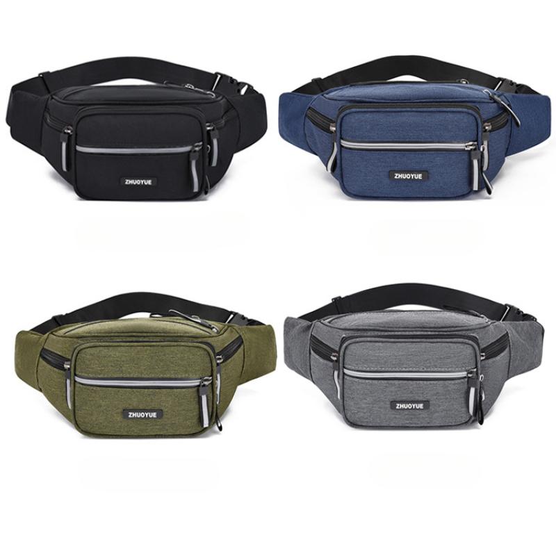 Nuevo Estilo, Riñonera, Para Hombre, Gran Capacidad, Casual Deportivo Viaje, Bandolera, Moda Coreana, Mochila Cruzada, Bolso de Hombro Multiusos