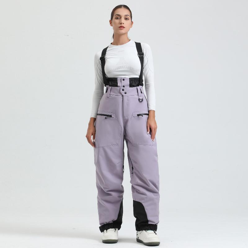 2025 New Unisex Ski Pants Women Windproof Waterproof Snow Pant Warm Breathable Thickened Winter Outdoor Snowboarding Trousers