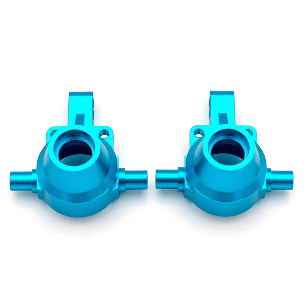 Aluminum Alloy Front & Rr Steering Knuckles Carrier Steering Hub Carriers Upgrade Parts Replacement for   -01  01 1/10 Remote Control Drift Car