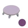 Six Wheel Fitness Disc Cushioned Training Concentric Circular Pattern Core Glider Purple