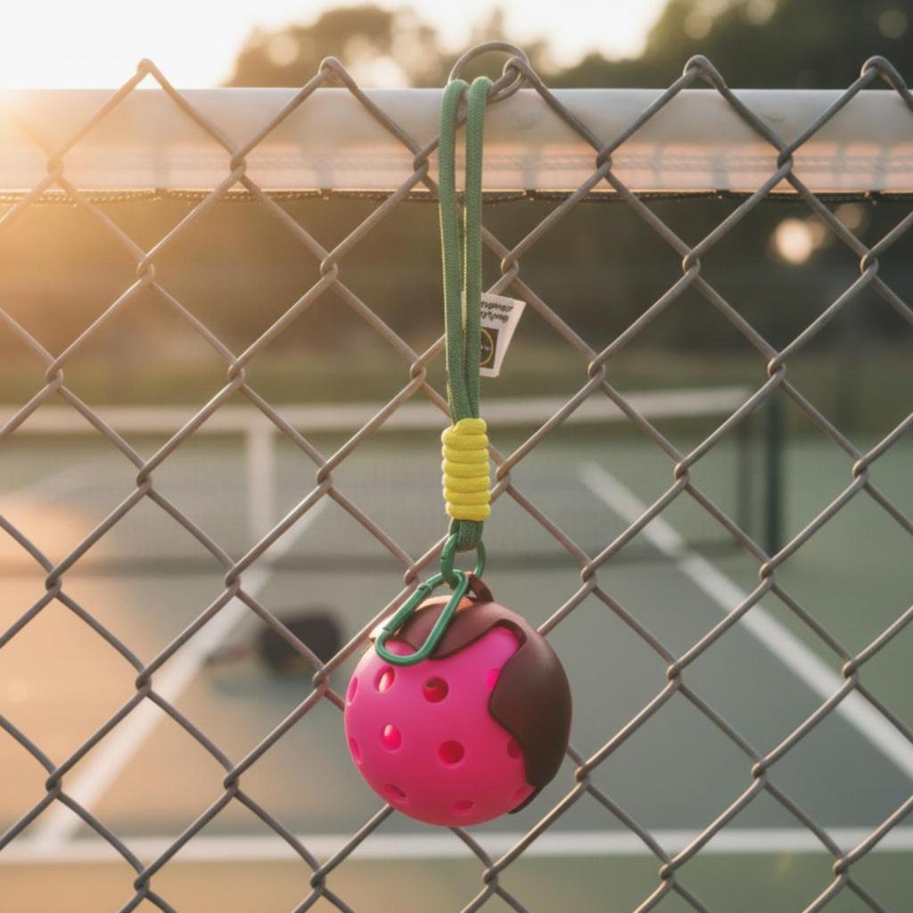 Ornament Lightweight PickleballThemed Hanging for Backpack Decoration, Key Chain Accessory