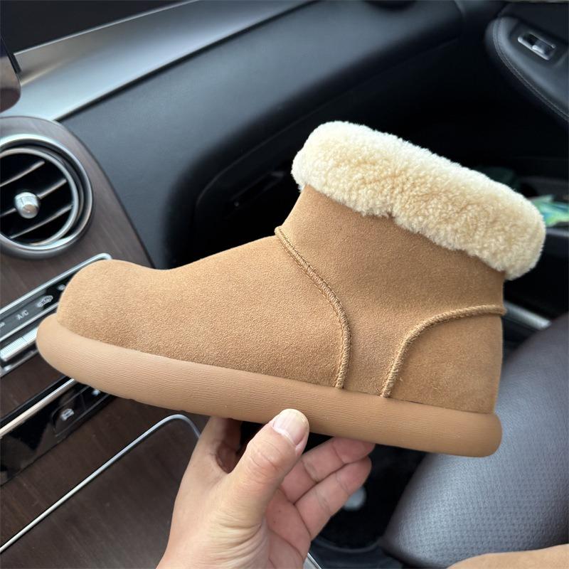 

Winter new snow boots women s flip flat bottom low tube warm velvet cotton shoes windproof and non-slip 41 малиновый