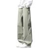 Casual Pants, Men's Loose Pants, American Straight-leg Sport Pants, Grey Long Pants