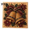 Creative Christmas Gifts for Adults Faux Pearl Art Kit, 20x20cm Xmas Painting DIY Wall Decor Making Kit Sparkling 3D Diamond Craft Adults, Festive