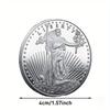 Freiheitsstatue Souvenir-Münzsammlung Metall Dreidimensionales Relief Gedenkmedaille Emblem