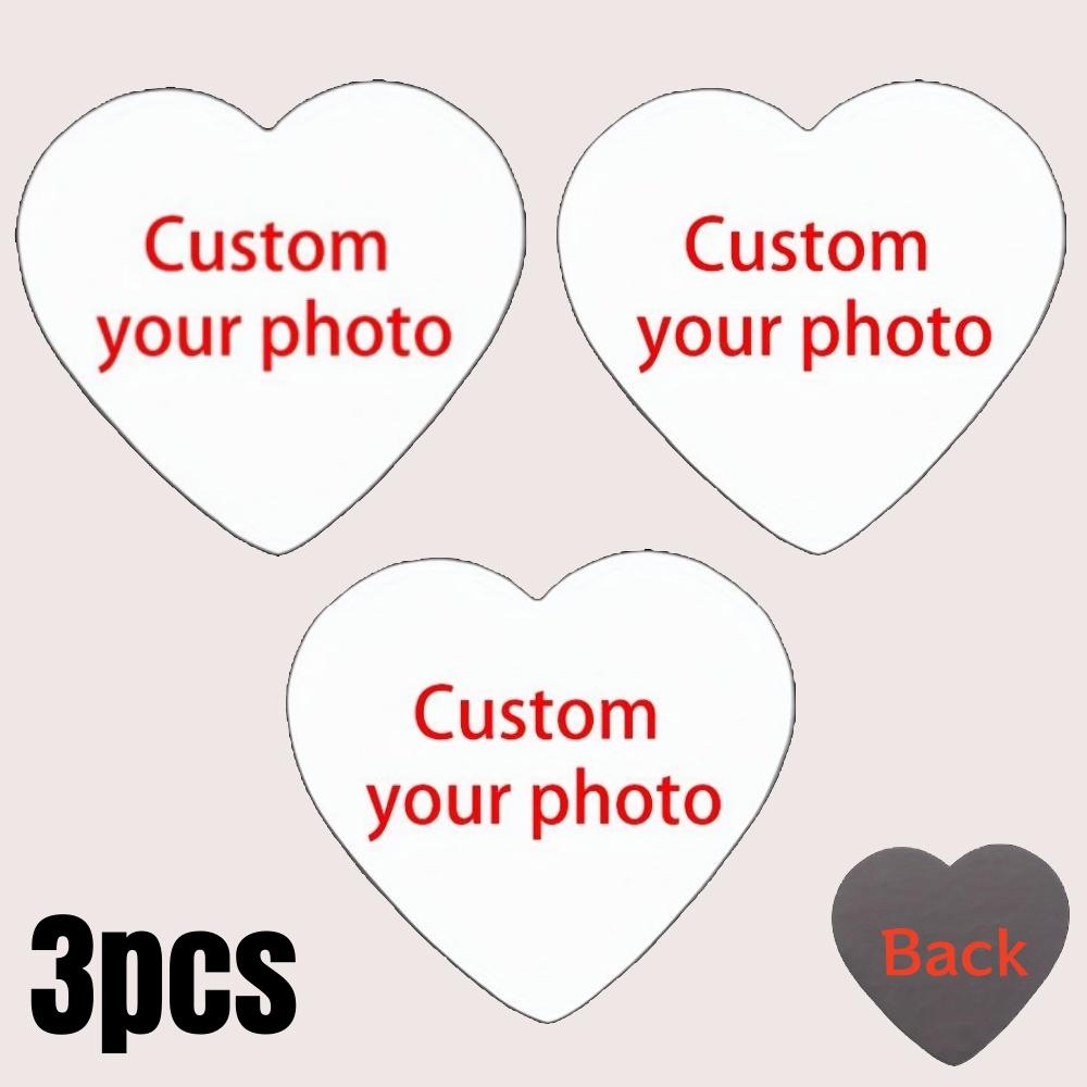 8pc DIY Photo Fridge Magnet Personalize Refrigerator Holiday Decor for Family Memories Friends Lovers Gift Vibrant Print Quality