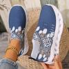 Women's Slip-Resistant Slip-Reserving Low-Top Sneakers - Blue/White/Black/Beige/Gray/Teal/ Navy/ Brown/Black/White/Gray/Blue/Beige - Arch Support