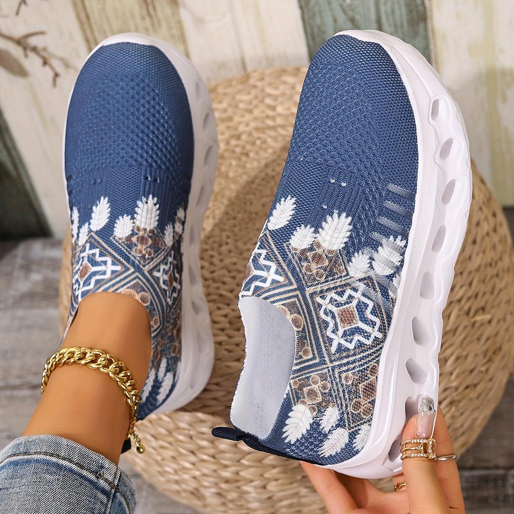 Women's Slip-Resistant Slip-Reserving Low-Top Sneakers - Blue/White/Black/Beige/Gray/Teal/ Navy/ Brown/Black/White/Gray/Blue/Beige - Arch Support