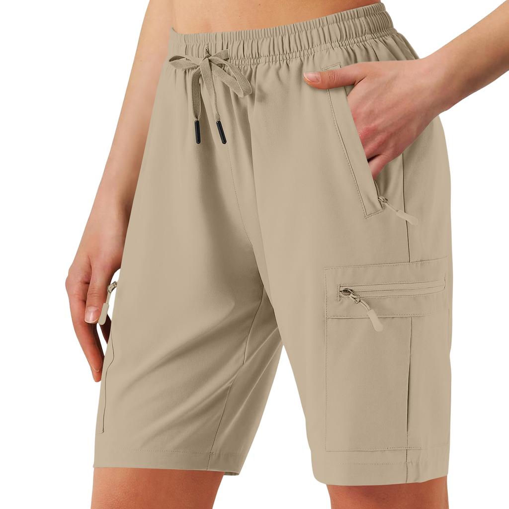 Shorts de randonnée décontractés pour femmes avec poches