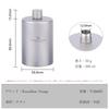 Boundless Voyage Titanium Hip for Whiskey and with Storage Bag Flask, 200ml, Rust-Resistant, Ultra-Lightweight, Portable, Sake, (Ti3068D)