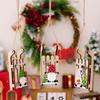 Creative Wooden Christmas Gnome Sleigh Tree Pendant