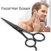 Edelstahl Gesichtshaar Schere Professionelle Kleine Schere Augenbrauen Schere Präzises Trimmen Schwarze Farbe Haarschnitt Trimmwerkzeug