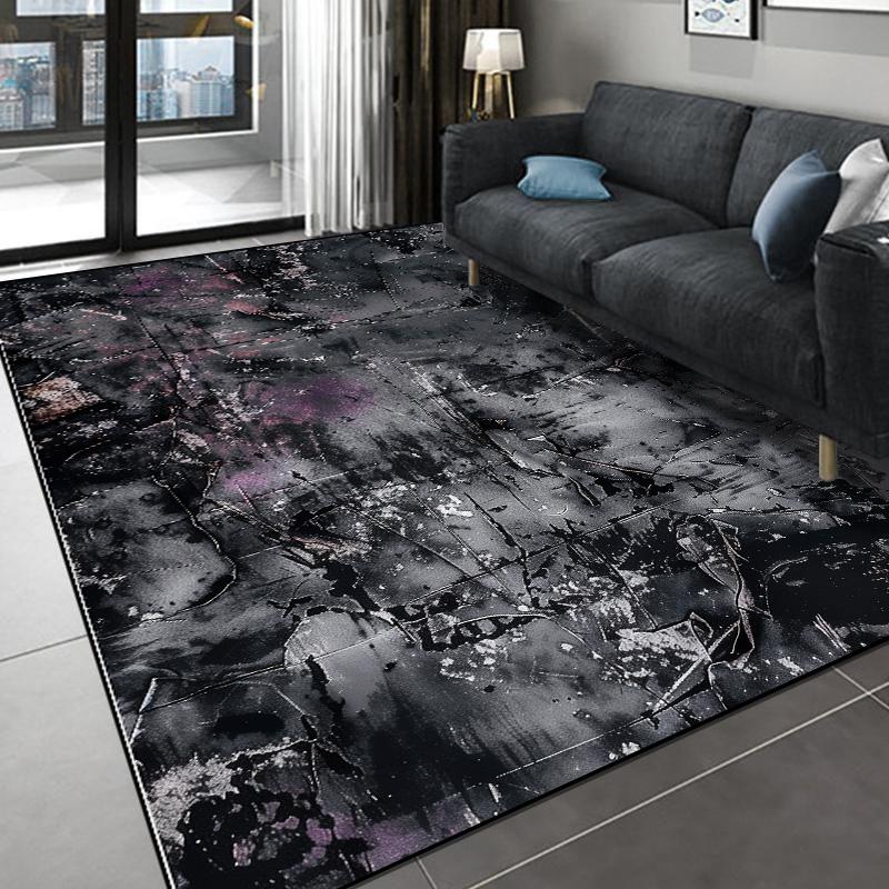 Modern Abstract Carpet for Living Room Decor Large Area Rug Sofa Coffee Table Side Floor Mat Anti-slip Washable Bedroom Door Mat