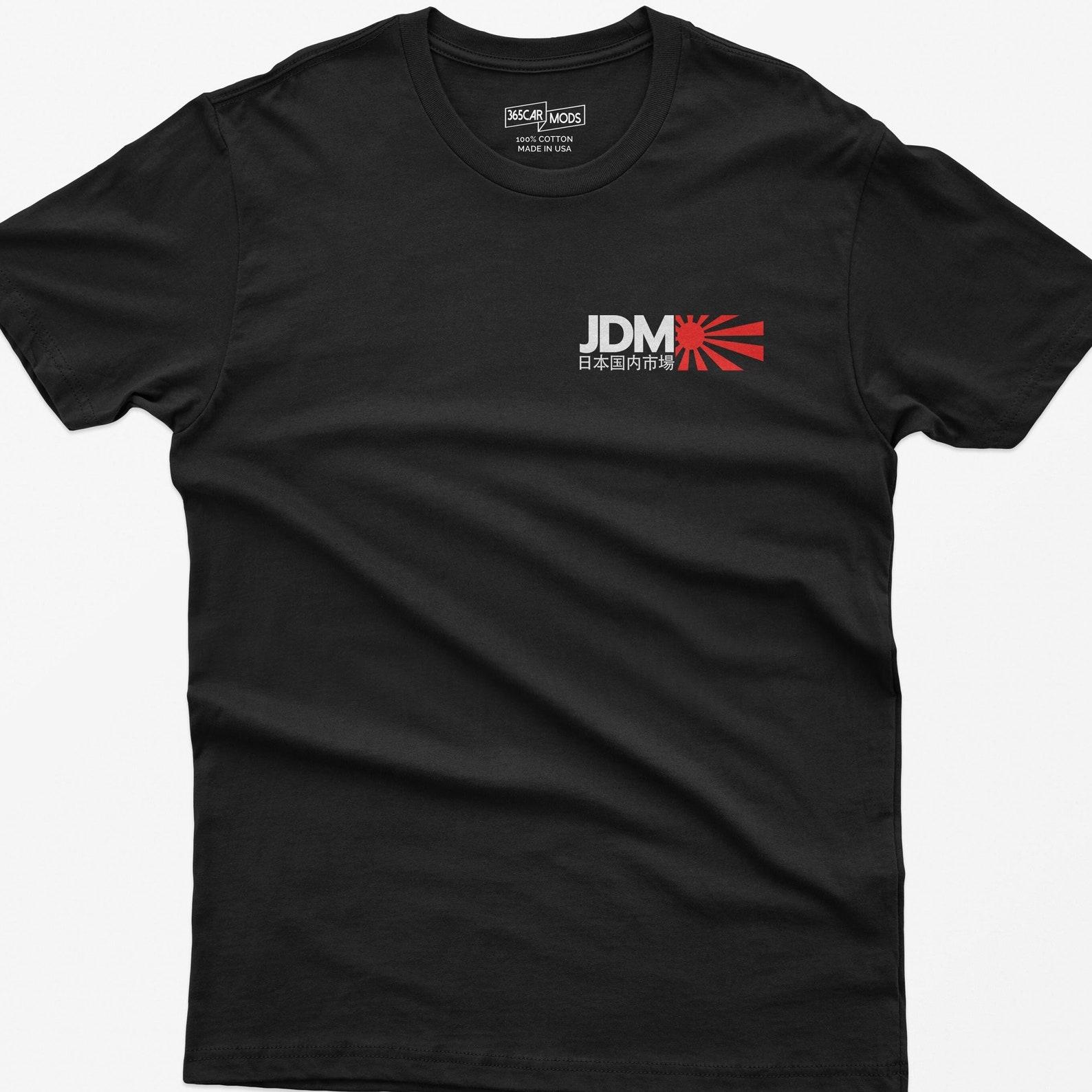 Minimalist JDM Flag T-Shirt: Japanese Car Culture XL