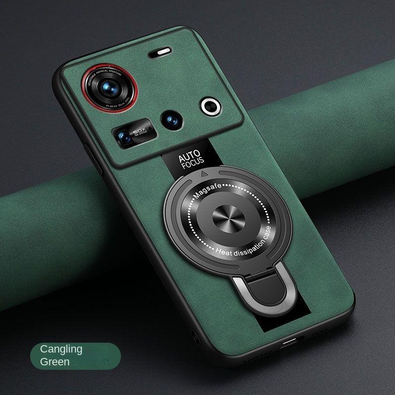 Für nubia Z70 Ultra z50 z60 ultra z60s pro Hülle Magnetischer Halter magsafe Stoßfeste Schale Schafsleder Silikonhülle Hüllen Funda