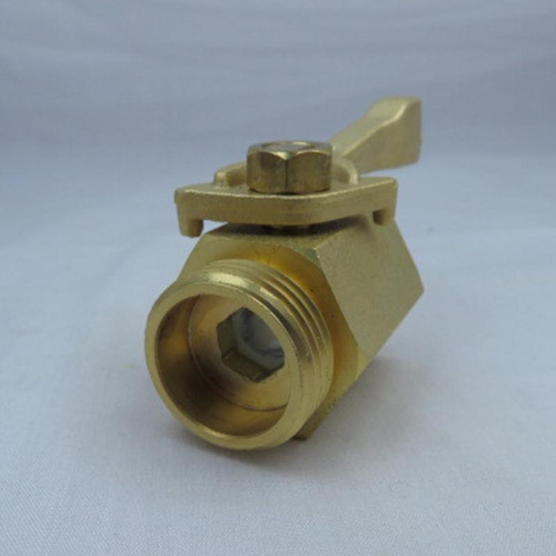 Portable Sturdy Brass 3/4Inch Hose Shutoff Valves Convenient for Outdoor Faucets and Sprinkler Systems Daily Use