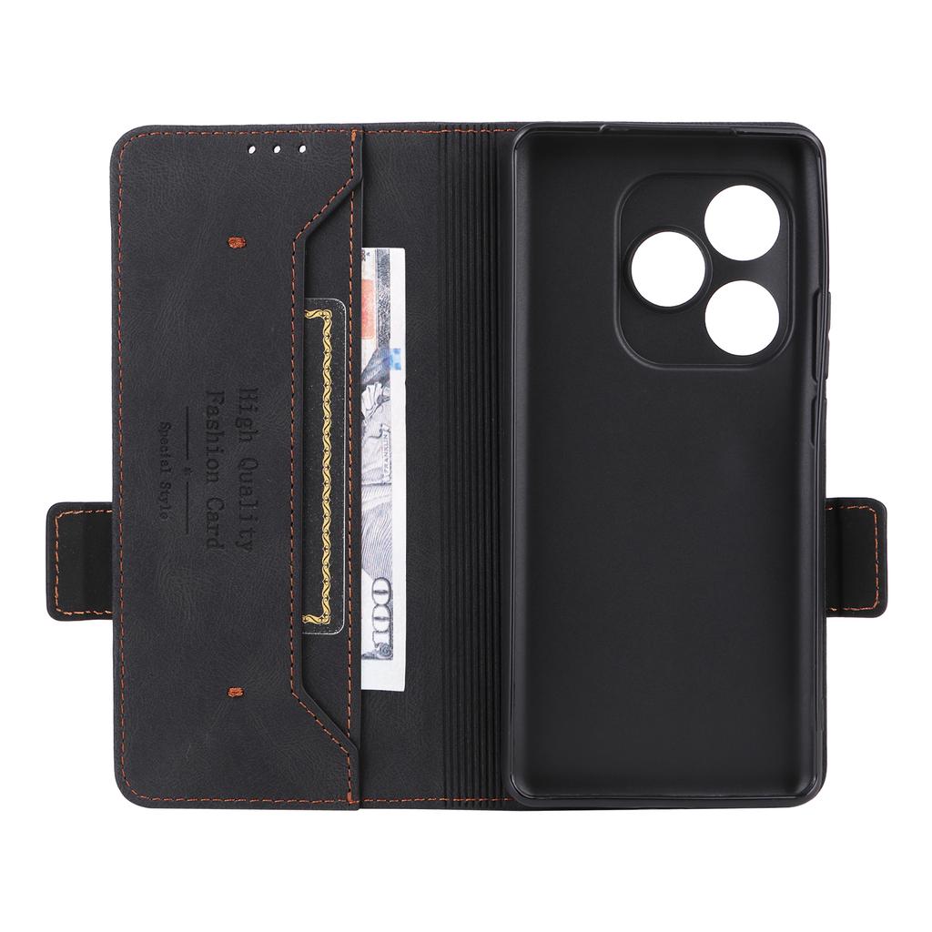 For Realme GT 6 5G/GT 6T 5G/GT Neo6 5G/GT Neo6 SE 5G Case Leather Wallet Hardware Decor Phone Cover