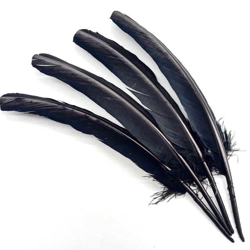 100pcs Natural Turkey Feathers Christmas Wedding Party Dress Decorations Accessories Pheasant Plumes Table Centerpieces 25-30CM