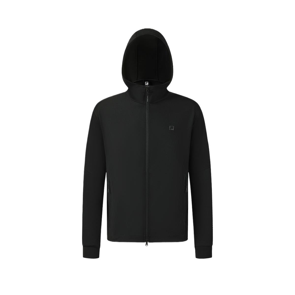 

FILA Solid Color Comfortable Hooded Zip Jacket Men jackets A11M621510FBK L
