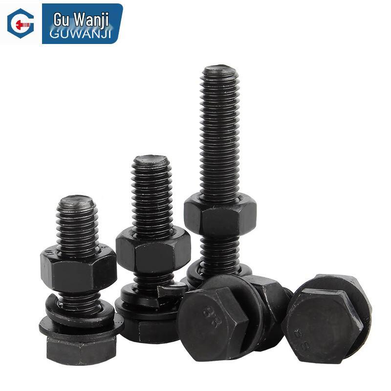 Guwanji 8.8 Grade Carbon Steel Hex Bolt & Nut Washer Combo Set