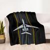 Airport Runway Design Flannel Blanket - Soft and Suitable for Sofas, Beds, Offices, Travel, All Seasons, and The Best Gift for The Holidays.