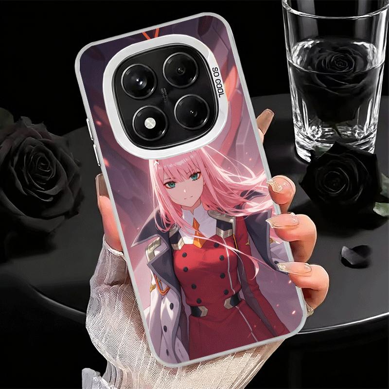Darling Zero Two 02 Anime Soft Phone Case for Xiaomi Redmi Note 13 14 15 Pro Plus 12S 12 11S 11 11T 10S 10 Shockproof Cover Back