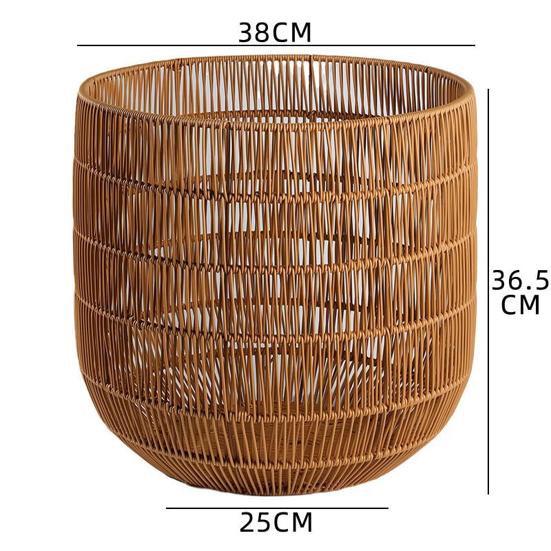 Handun Imitation Rattan Storage Basket with Handle
