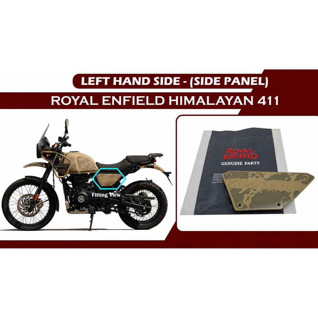 Royal Enfield "Himalayan 411 BS6 Desert Left & Right Side Panel With Decal"