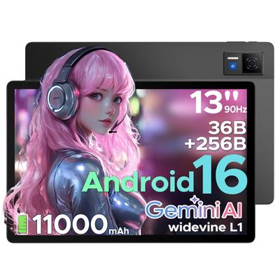 Doogee U13 Android 16 Tablets, FHD+ 13 Inch Tablet, 32GB+256GB/2TB, Octa-Core, Gemini AI, 11000mAh, 90 Hz