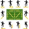 Tappeto Tappetino Allenamento Calcio Dribbling Futbol Voetbal Tappetini Allenamento Tappeto Bambini Calcio Attrezzatura Indoor Durevole Antiscivolo Pieghevole