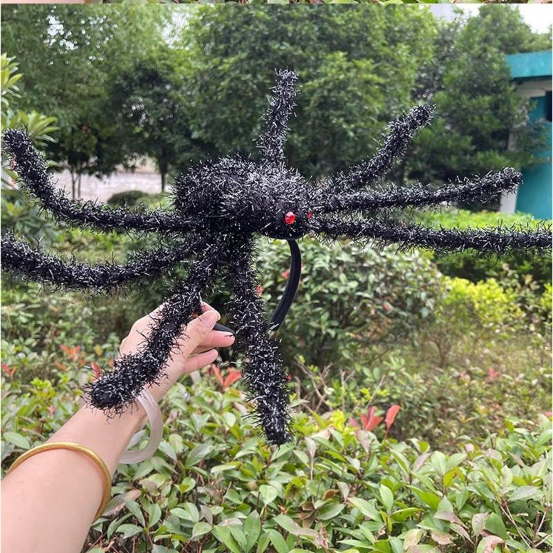 Animal Themed Hairband  Witch Costume Styles Black  Hairbands Hallowmas Scary Hair Hoop