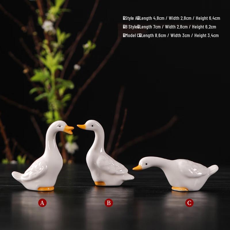 Miling Ceramic Duck Bonsai & Landscape Ornament Set