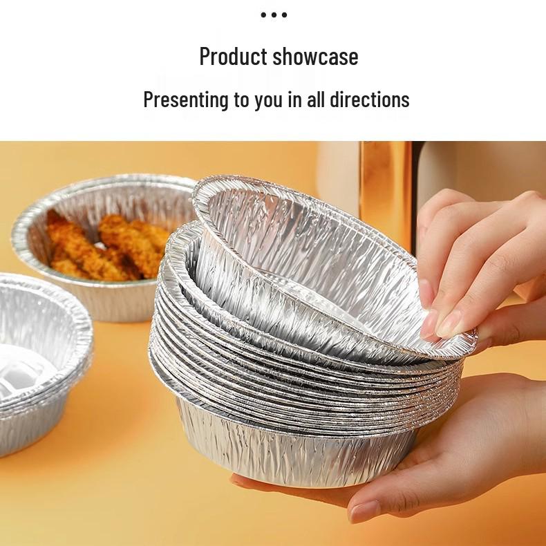 10-Pack Air Fryer Round Tin Foil Baking Pans – Includes Postage