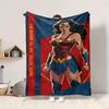1pc Wonder Woman Flannel Throw Blanket - HD Printed Lightweight Soft Warm All-Season Blanket for Sofa, Bed, Travel, Camping 130