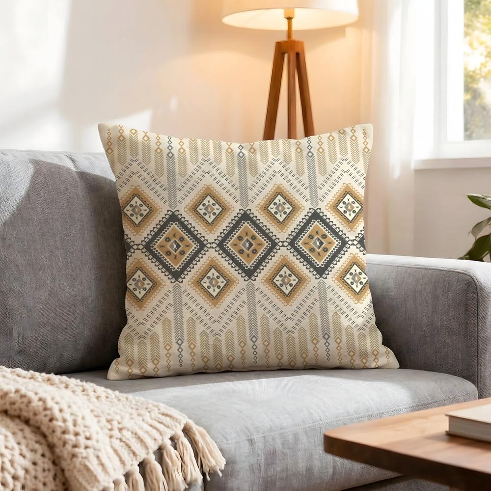 Pattern Ikat Pattern Cushion Cover 1Pcs Decorative Covers Soft Cushion Case For Sofa Couch Decor 40X40 45X45 Pillowcases
