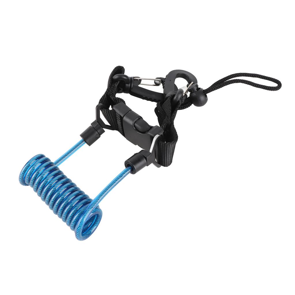 Diving Lanyard Professional Loss Proof Quick Release Coil Lanyard for AR‑15 M4 Handle Fittings