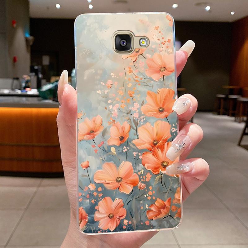 For Samsung Galaxy A5 2016 A3 2016 A7 2017 Case Flower Butterfly Soft Silicone Clear TPU Cover For Samsung A3 A5 2017 Cases Capa