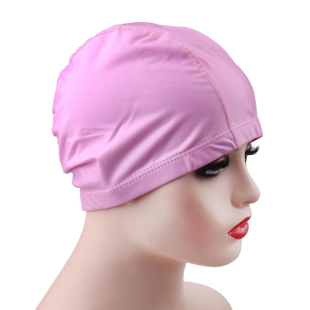 Shen Yu Waterproof Elastic Swim Cap with Ear Protection for Long Hair - Unisex, Non-Tight, Multi-Color