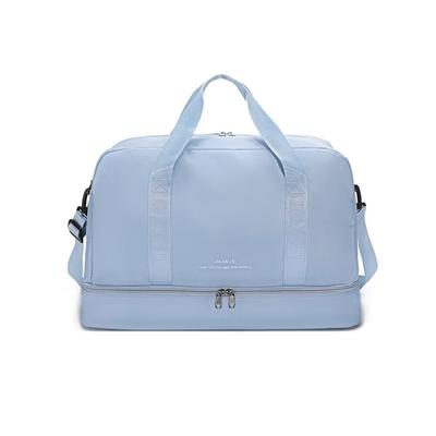 Aasnsn Large Capacity 40L Boston Bag with Sports Shoe School Travel Day Trip Gym Popular Drum Suitable for Men and Outdoor and Hospital BG07 Blue
